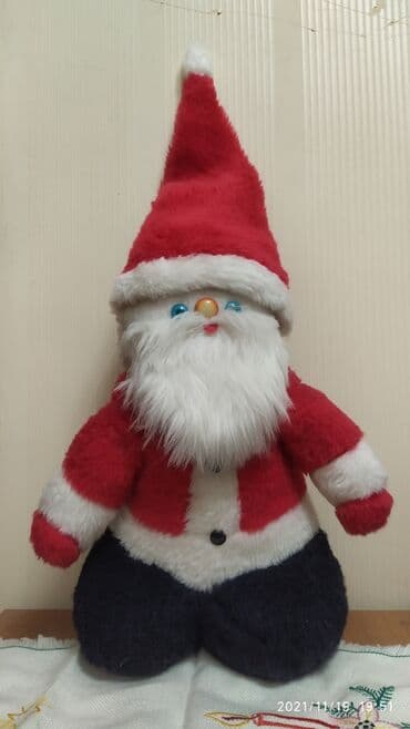 şaxta baba şəkilləri çəkmək: Мягкая игрушка большой дед мороз Советского времени,высота 50 см,можно — 1
