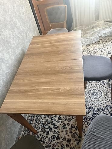 kuxna stollar: Məhsul: Taxta yemək otağı stulları (6 ədəd dəstdən stullar) - — 6