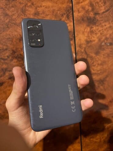 prastoy telfon: Redmi Note 11, 128 GB, rəng - Boz, Qırıq — 4
