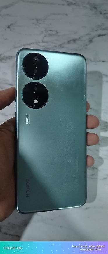 Honor X7b, 128 GB, rəng - Yaşıl, Barmaq izi, Simsiz şarj