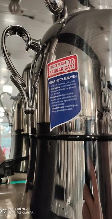 samavar: Samovar elektrik samovar Korkmaz Turk istehsali 4 litr su 1.8 litr cay — 3