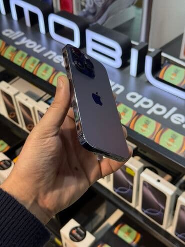 iphone 15 divar kağızları: IPhone 14 Pro, 128 GB, Deep Purple, Simsiz şarj — 3