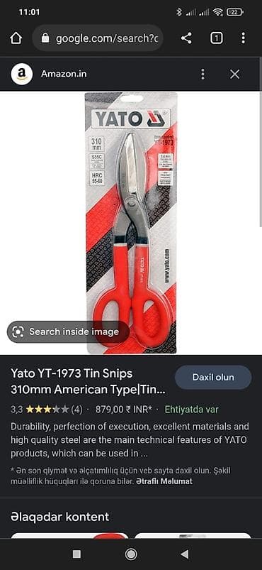 dəmir torbalar: Qayçı demir üçün polşa firması qoymet sadece 200 mm lik qiymet22 man — 3