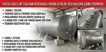 İtalyan istehsalı 10 000 litrlik süd daşıma çəni (termos) lalafo.az -da İtalyan istehsalı 10 000 litrlik süd daşıma çəni (termos)