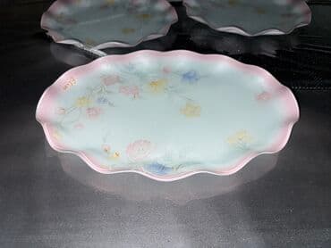 hamile tortlari: Tort və şiriniyyat qabı, rəng - Çəhrayı, Farfor, Almaniya — 4