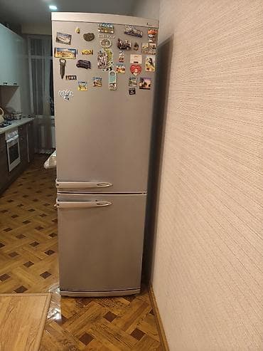 İşlənmiş 2 qapılı Beko Soyuducu Satılır, rəng - Gümüşü — 1