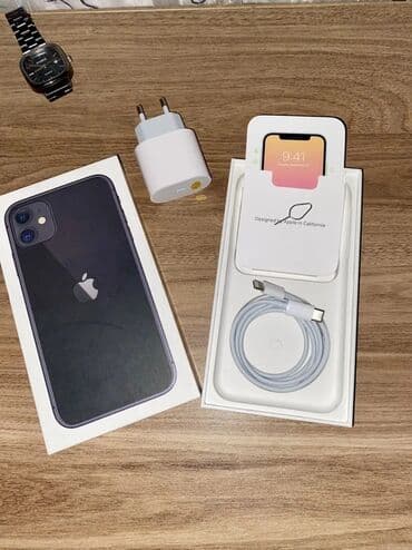 appl: IPhone 11, 128 GB, Black Titanium, Zəmanət, Face ID, Sənədlərlə — 1