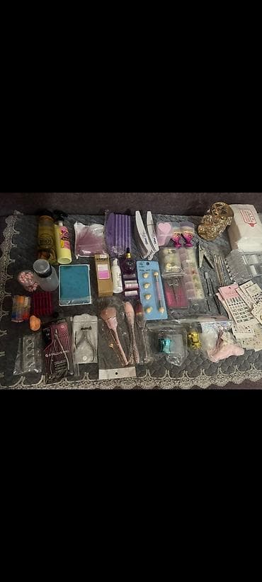 Peşəkar manikür/pedikür və dırnaq dizaynı üçün tam dəst Komplektin