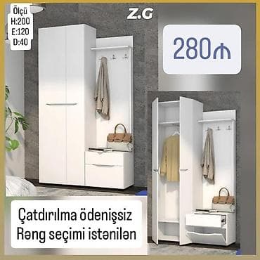 seyif qapi: *Dəhliz Dolabı ✔️İstehsal Rusiya Laminat 18/lik qalınlıqda *Rəng — 2