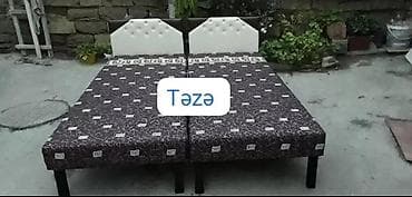 Təzə çarpayılar. 1 nəfərlik çarpayılar 60 manat. 2 nəfərlik taxt 110