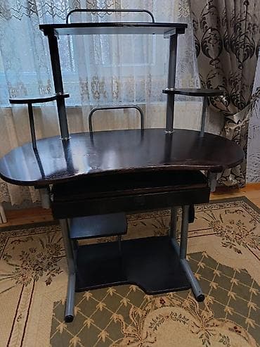 Oval masa, Polkalı, Siyirməli, Metal — 3