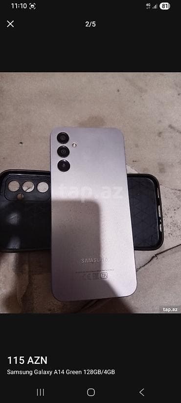 samsung not 12: Samsung Galaxy A14, 128 GB, rəng - Yaşıl, Barmaq izi — 4