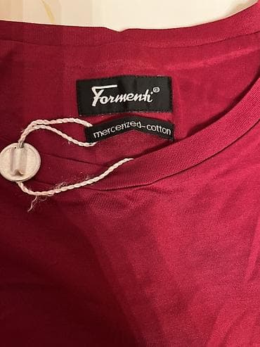 ag koynek: Formenti brendi uzunqol köynək - Rəng: tünd qırmızı (bordo) - Model — 2