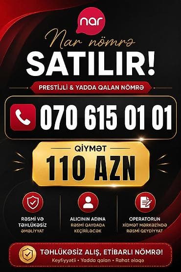 Nömrə: ( 070 ) ( 6150101 ), İşlənmiş
