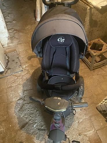 22 velosiped: Uşaq üçtəkərli velosiped-araba (tricycle stroller) - Marka/loqo: GR - — 3