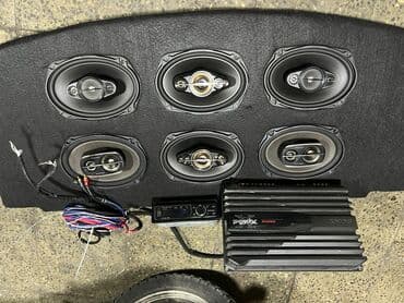 Avtomobil üçün tam audio paketi Tərkib: - Arxa polka üzərində 6 ədəd