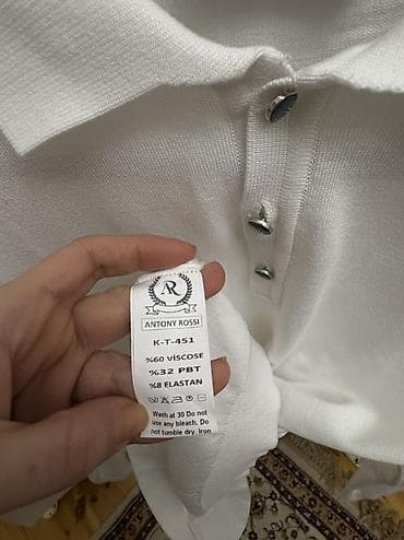 Мужская одежда: Мужской свитер, M, цвет - Белый — 3