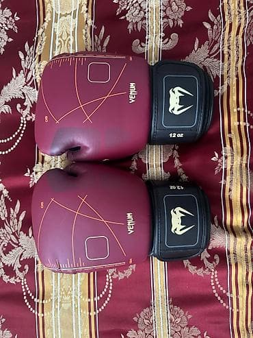 deri sumka: Venum Training Camp boks əlcəkləri – 12 oz - Rəng: tünd qırmızı — 3