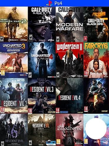 playstadion 4: PlayStation 4 modellere orginal oyunlarin yazilmasi 10manat istediyin — 5