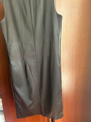 dəri don: Qara atlas, kenarlari deri, yaxsi veziyyetde — 2