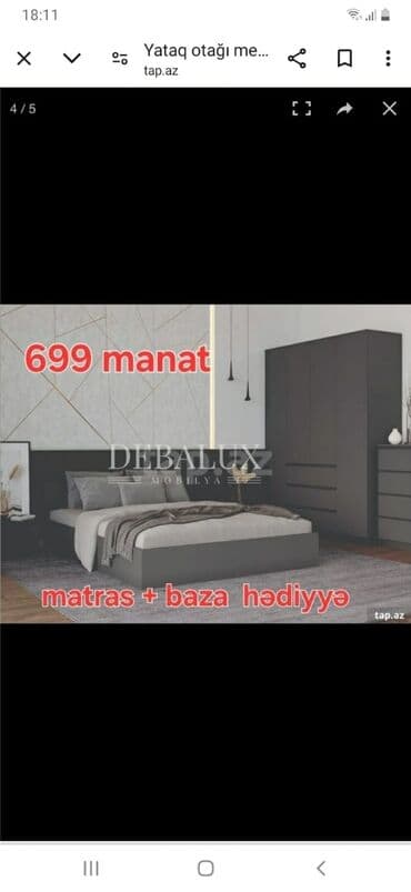 ucuz ev əşyaları: 2 təknəfərlik çarpayı, Termo, Tumba, Dolab, Türkiyə, Yeni — 2