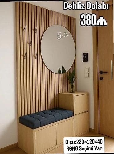 Dəhliz Dolabı – 380₼ Müasir dizaynlı dəhliz komplekti: - Şaquli — 1