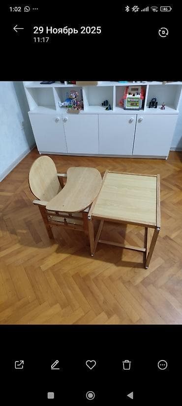 тап аз мебель бу: Б/у, Нераскладной, Квадратный стол — 1