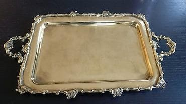 samdam: Qızılı rəngli dekorativ bürünc,bronza sinilər – klassik barokko — 1