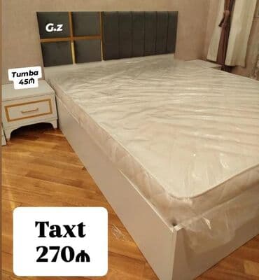 Ev üçün digər mebel: *Yeni ✨ _Taxt_ __Çarpayı_ 270Azn* 🔹İstehsal Rusiya Laminat 18/lik — 1