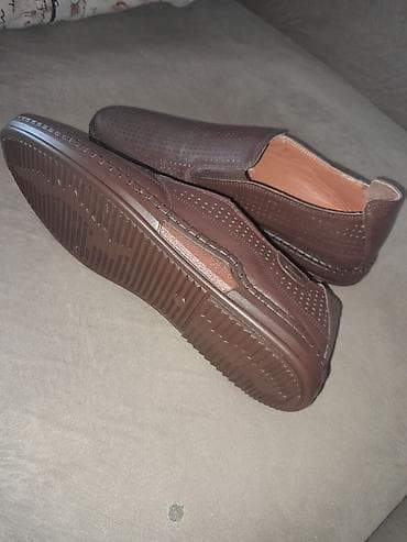 ayaqqabı kişi ücün: Kişi slip-on ayaqqabısı - Rəng: qəhvəyi - Model: slip-on (bağsız) — 8