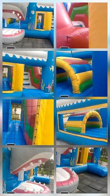 Batut – SEVA Xırdalan - Ölçü: 5x5 m - Dəniz mövzulu şişmə oyun parkı