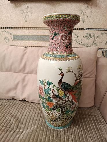 Şamdanlar: Qedi güldanÇin,el işi,70sm — 1