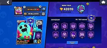 Brawl Stars hesabı – yüksək inkişaflı və zəngin kontentli oyun profili — 4