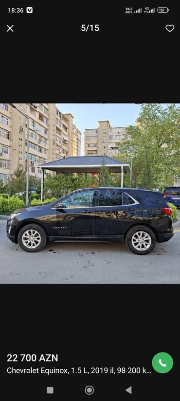 cobalt bufer: Chevrolet EQUİNOX 2019 il — 1