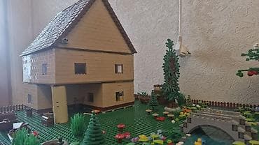 dekor ad gunu: Podorijinal (analog) LEGO diyorama – “Kənd həyəti və çay kənarı” — 4