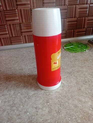 Rəng - Qırmızı, Termos, Paslanmayan polad