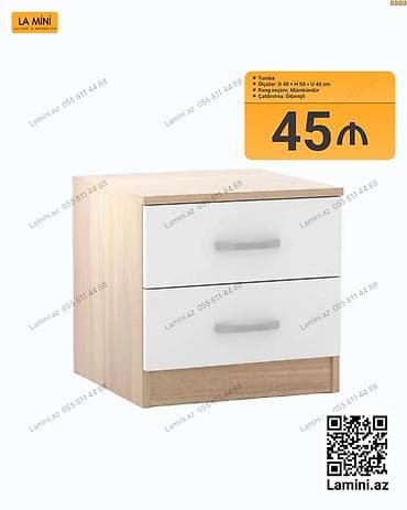 LA MINI tumpa - Model: Tumba (iki çekmecəli) - Ölçülər: D 40 × H 50 × — 1