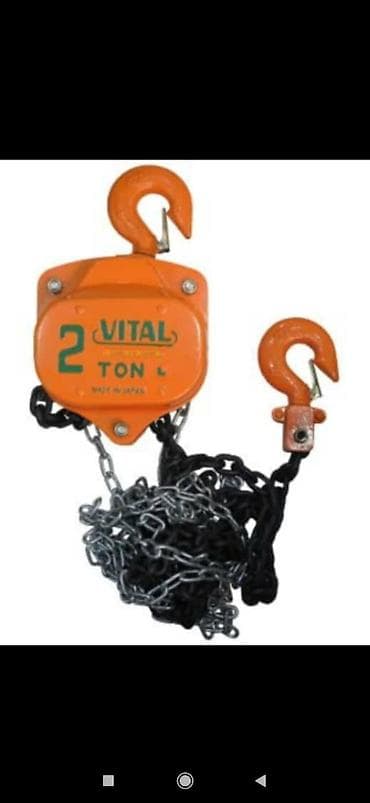 texnika satisi: Tal vital firması 1 tondan 5 tona kimi var zəncir 3 metrədir qiymətlər — 2