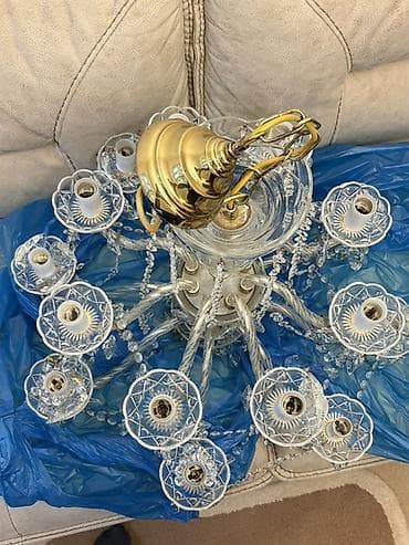 lüsturlar: Люстра, 10 и более ламп, Стекло — 4