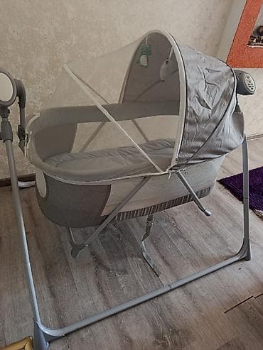 elektron beşik: Oğlan və qız üçün, Yumru, Beşik, Dəstsiz, Matras ilə, Yellənmə mexanizm ilə — 4