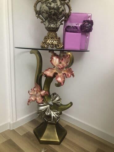 çay servisi: Çay dəsti, rəng - Qızılı, Farfor — 2