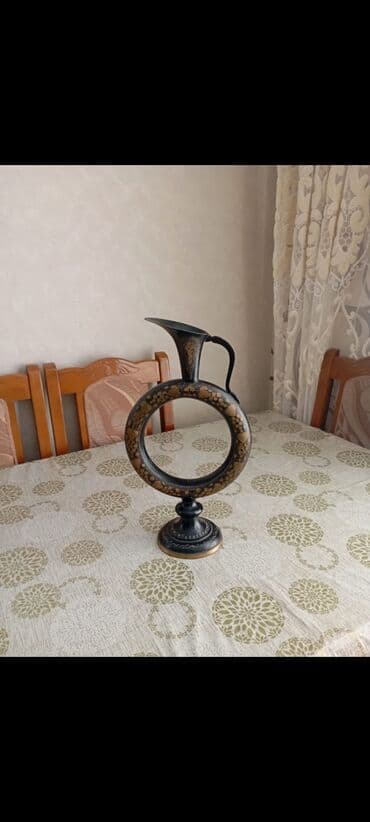 ваза под фрукты: Diqqət əntiqsovet malıdır.Qədimi üslubda bürünc güldan. Dekorativ — 2