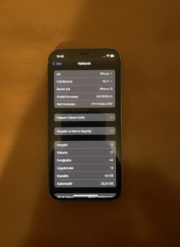 IPhone 12, 64 GB, Mavi, Simsiz şarj