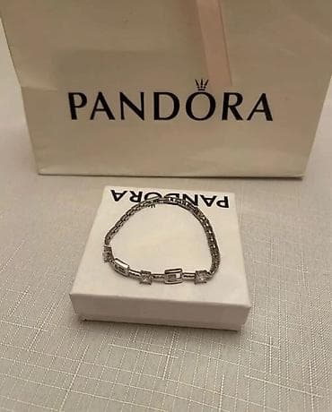 van cleef sirga: Pandora qolbaq dəsti - Brend: Pandora - Model: Bangle və zəncir tipli — 6