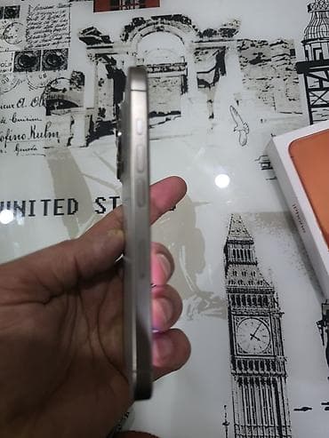 iphone 6s ekranı: IPhone 15 Pro, 128 GB, Gümüşü, Face ID — 3