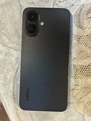 printer telefon: Infinix 64 GB, rəng - Qara, Zəmanət — 2