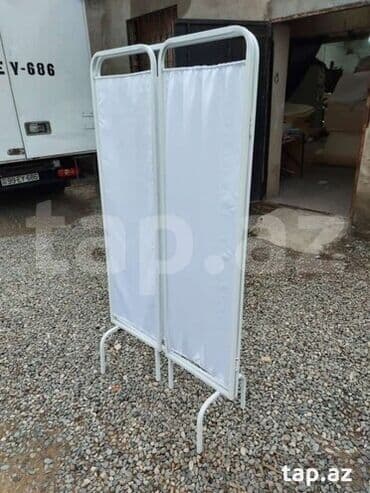 qız otaqları: Tibbi avadanlıqlar dəsti - Katlanabilir tibbi paravan: 2 bölməli — 1