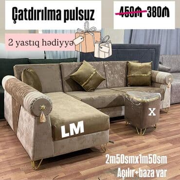 Künc divan, Yeni, Açılan, Bazalı, Parça, Şəhərdaxili pulsuz çatdırılma