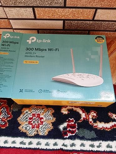 tplink router: TP-Link TD-W8961N ADSL2+ Modem Router - Wi‑Fi sürəti: 300 Mbps (2.4 — 1