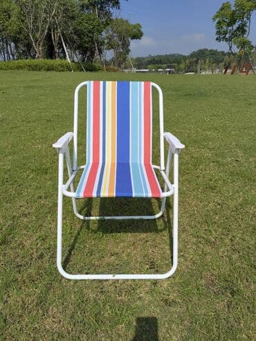 piknik dəsti: Piknik stulu Plyaj stulu Kamp stulu Qatlanan stul Oturacaq Kamp — 2
